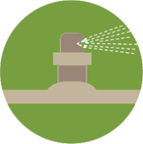 lawn sprinkler services icon